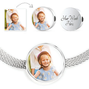 Photo Etched Circle Charm