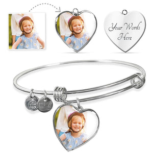 Photo Etched Adjustable Luxury Bangle